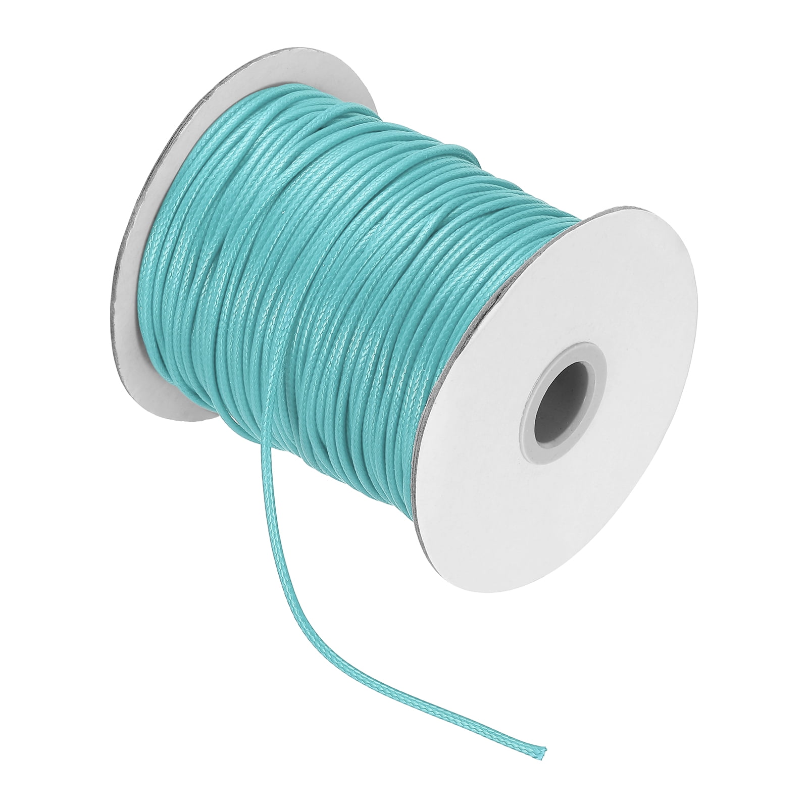 Waxed Cord 3.5mm Waxed Thread 44 Yard Wax String Leather Cord for Bracelet Making, Necklaces, Beading, Jewelry Making and DIY Crafts(Lake Blue)