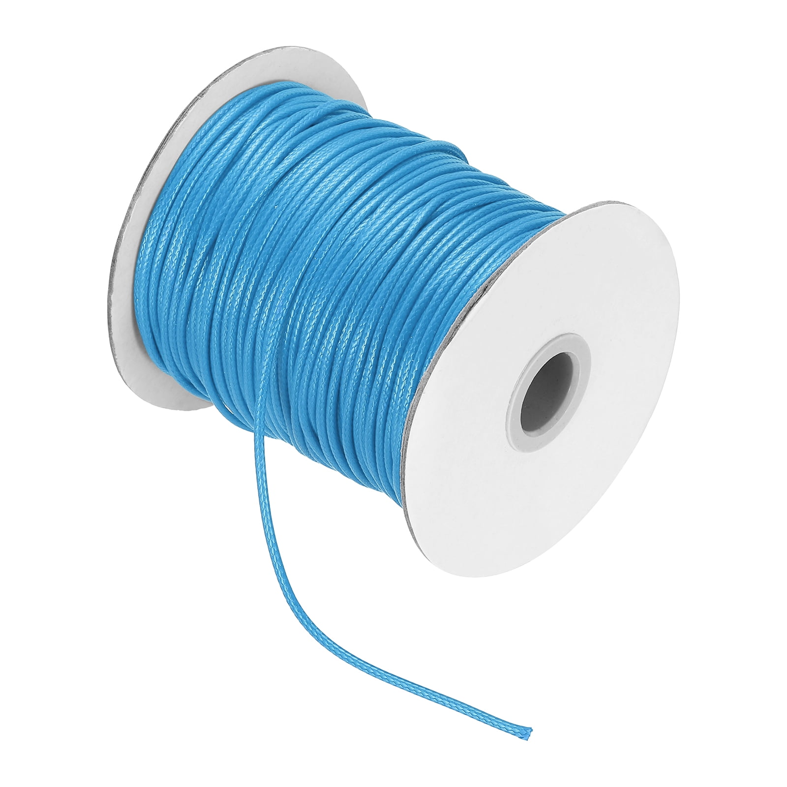 Waxed Cord 3.5mm Waxed Thread 44 Yard Wax String Leather Cord for Bracelet Making, Necklaces, Beading, Jewelry Making and DIY Crafts(Sky Blue)