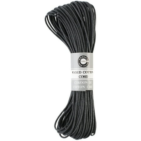 Waxed Cotton Cord 45'-Black