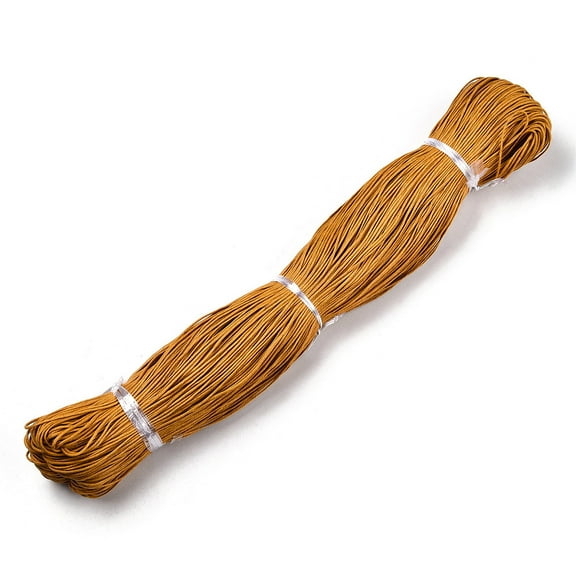 Waxed Cotton Cord Sandy Brown 1.5mm about 360yard/bundle(330m/bundle) DIY