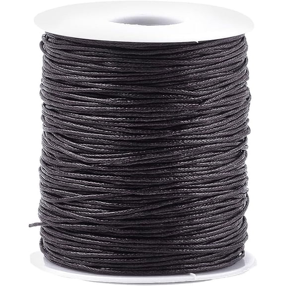 Waxed Cotton Thread Cords Coconut Brown 1.5mm 100yards/roll(300 feet/roll)