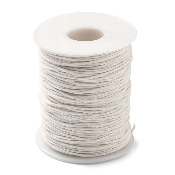 Waxed Cotton Thread Cords Macrame Artisan String for Jewelry Making Old Lace 1mm 100yards/roll