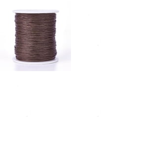 Waxed Cotton Thread Cords Macrame Artisan String for Jewelry Making Saddle Brown 1mm about 100yards/roll 1 roll/set