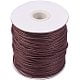 Waxed Cotton Thread Cords Saddle Brown 1.5mm