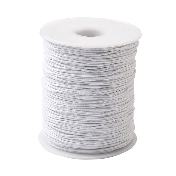 Waxed Cotton Thread Cords White 1mm 176yards/roll