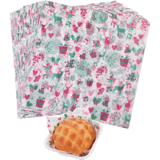 Waxed Deli Paper Sheets 7 * 7 Inch, 100 Pcs Food Basket Liners for