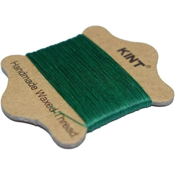 Waxed Nylon Cord Dark Green 0.65mm 21.87 yards(20m)/card