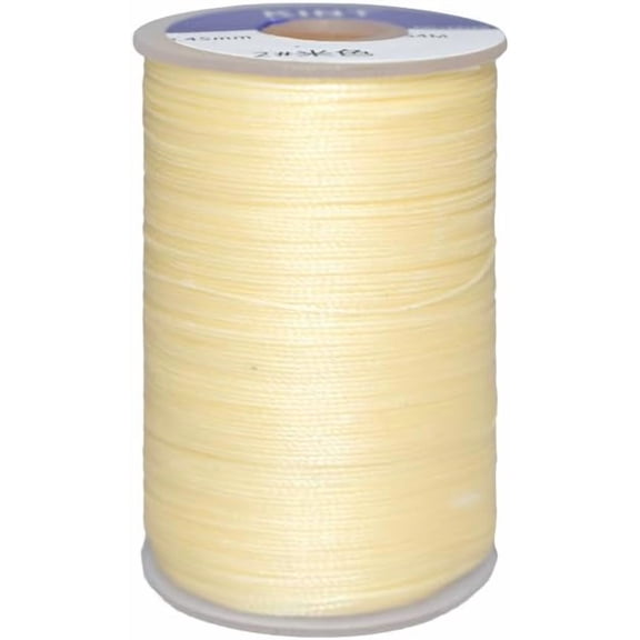 Waxed Polyester Cord 9-Ply Bisque 0.65mm 21.87 Yards (20m)/Roll Making DIY