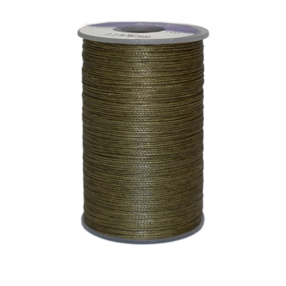 Waxed Polyester Cord 9-Ply Dark Olive Green 0.65mm 21.87 yards(20m)/roll