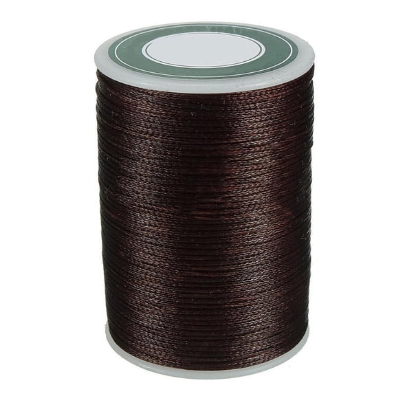 Waxed Thread 0.8Mm/78M Polyester Cord For Sewing Stitch Leather Craft Bracelet Dark Brown