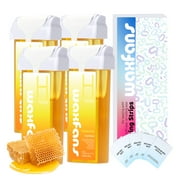 Waxfans Roll on Wax ,Honey Wax Roller for Hair Removal, at Home Waxing Kit for Women,Wax Strips,Soft Wax, Not included :roll on wax warmer