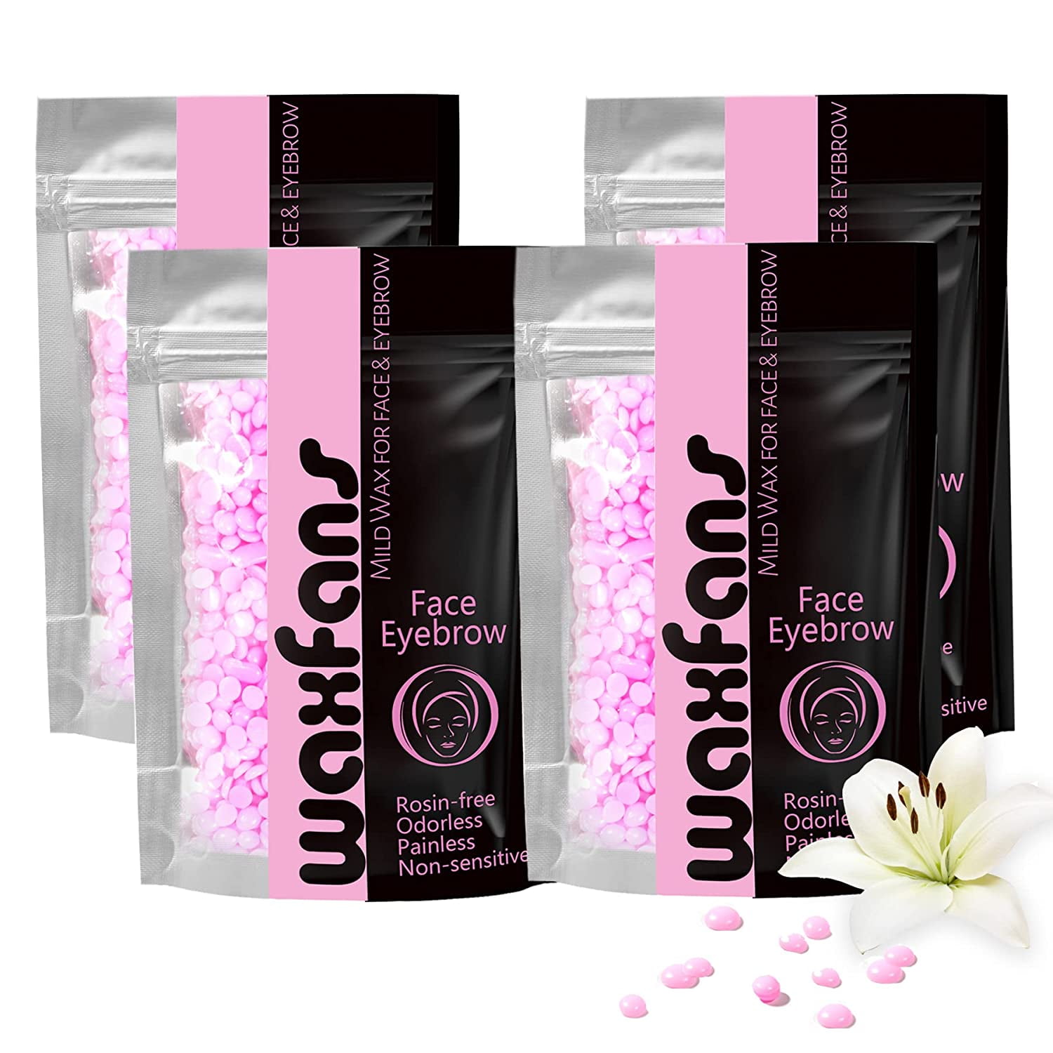 Waxfans Wax Beads, Wax Beans for Hair Removal 1.1lb,Hard Wax Beads