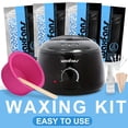 thumbnail image 1 of Waxfans Waxing Kit for Hair Removal, at Home Waxing Kit ,400g Wax Beads for Sensitive Skin with a Silicone Bowl for Easy Cleaning, 1 of 7