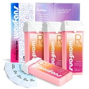 Waxfans Waxing kit, Wax Roller Refill (4 Packs), Hair Wax Removal for Body Hair, Legs, Arms, Not included :roll on wax warmer