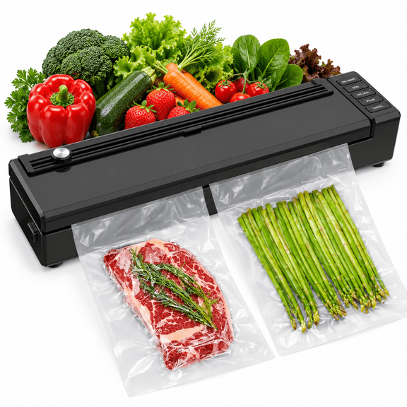 Waxikra Cordless Vacuum Sealer Machine for Food Preservation, Rechargeable Automatic Food Sealer with Built-in Cutter & Bag Storage, Dry/Moist/External Modes for Meal Prep