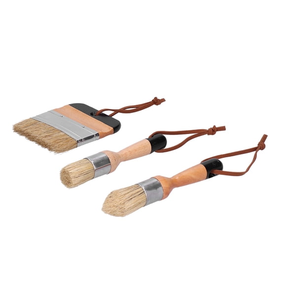 Waxing Chalk Brushes, Ideal For Home Improvement, Acrylics Plasters, 3 Piece Set