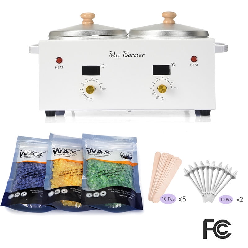 Waxing Kit 1.2L Double Portable Wax Warmer for Hair Removal, Hard Wax