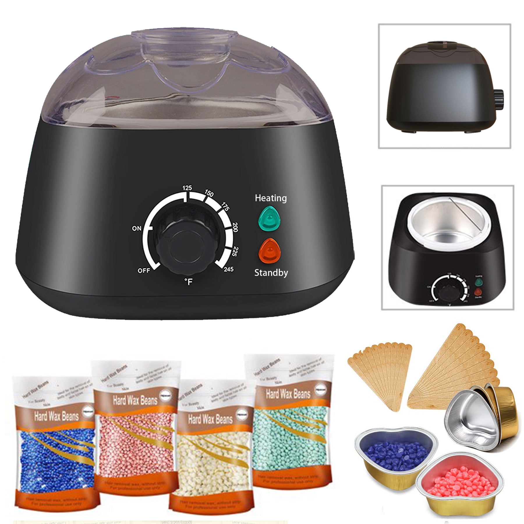 Hair Removal Wax Warmer Machine, Electric Hot Waxing Melter Pot Black Lid,  1 - Fry's Food Stores