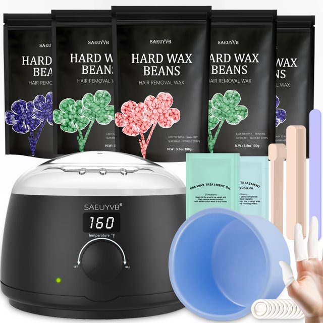 Waxing Kit for Women Premium Hot Melt Hard Wax Warmer for Hair