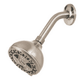 thumbnail image 1 of Waxman 4 1/2" Fixed Shower Head with 6 Spray Settings, Brushed Nickel, 1 of 8