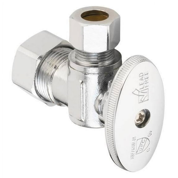 Waxman 5/8\" x 3/8\" 1/4 Turn Angle Valve