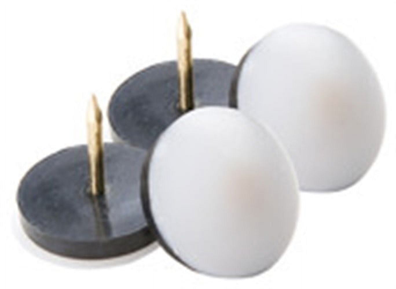 Waxman Consumer Group 4628195n 1-1/8" White Domed Furniture Glides 4 Count