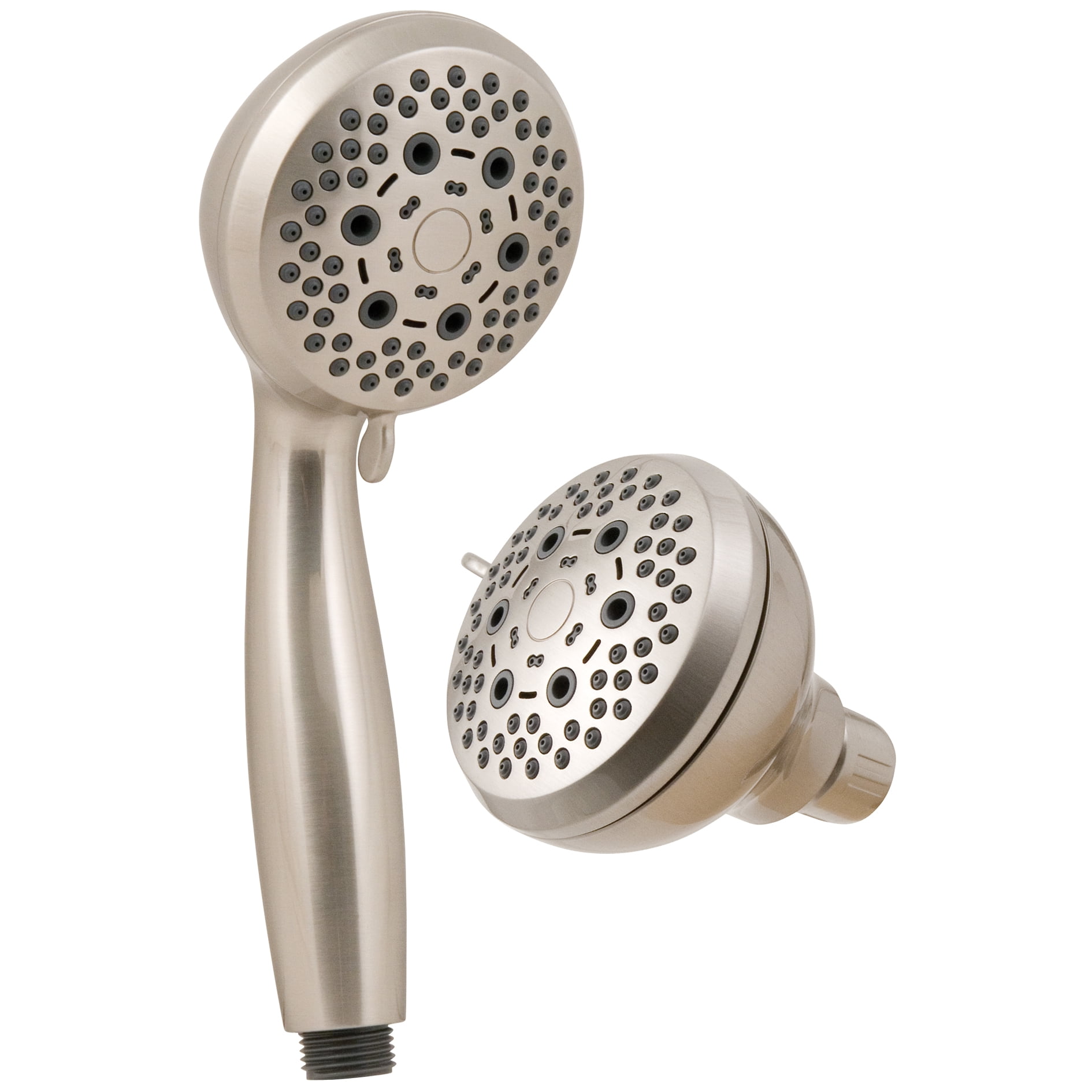 Waxman Consumer Group 8071000SC Brushed Nickel 6 Function Handheld Showerhead Combo Kit