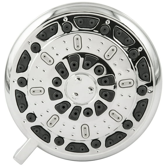 Waxman Consumer Group 8333501 3.5 in. Chrome Serene 3-Spray Fixed Shower Head
