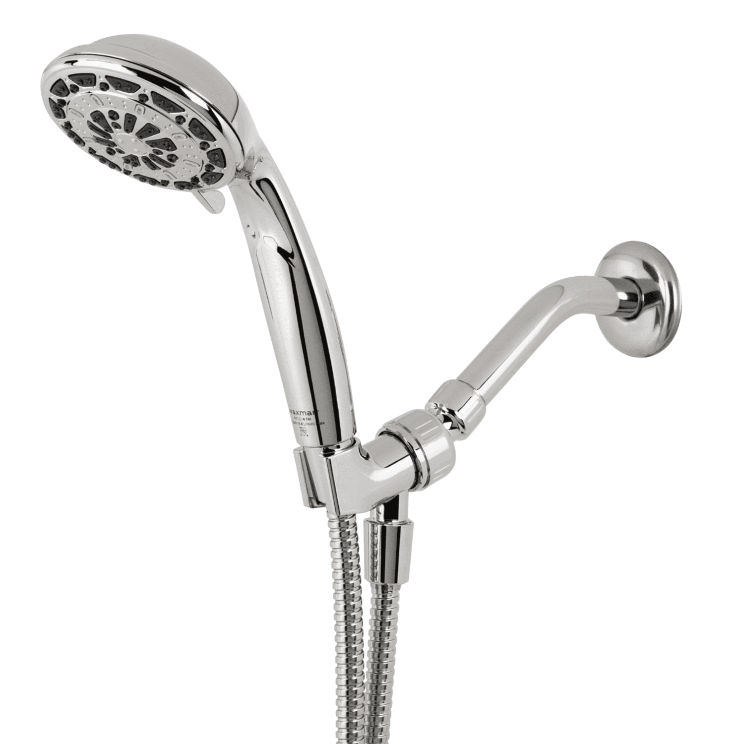 Waxman Serene Handbrause In Chrom – 3 Sprühstufen, Extra Langer Schlauch, Wassersparend