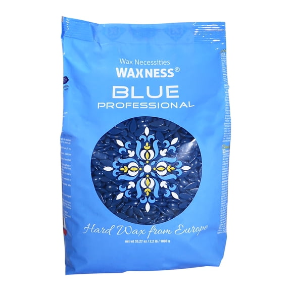 Waxness Blue Professional Premium Hard Wax Beads 2.2 lb / 1 kg
