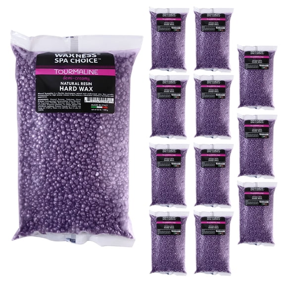 Waxness Spa Choice Metallic Tourmaline Demi Creamy Hard Wax Beads Bulk 26.4 lbs / 12 kg