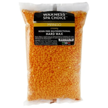 Waxness Spa Choice Rosin Free Multidirectional Hard Wax Mango 2.2 lb 1 kg