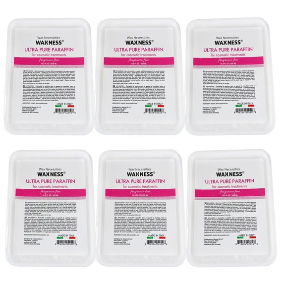 Waxness Wax Necessities Ultra Pure Paraffin Fragrance Free 16.9 fl oz/ 500ml Pack of 6