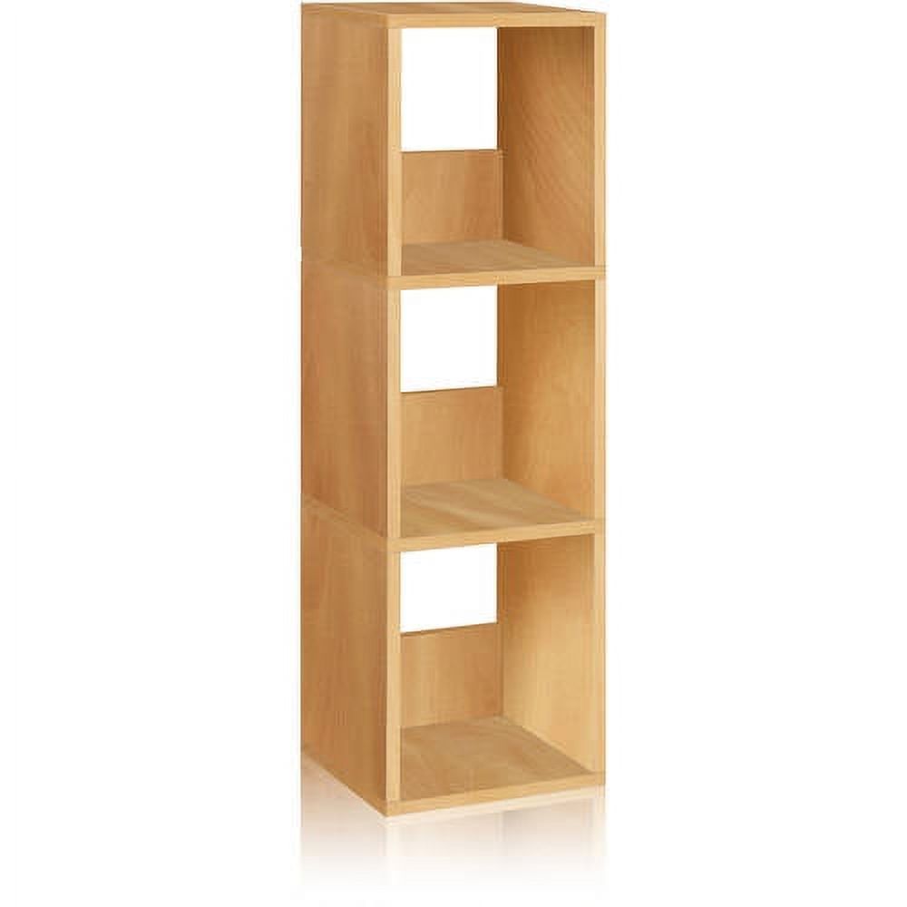 Way Basics Eco3 Shelf Trio Narrow Bookcase and Storage Shelf, Multiple Colors