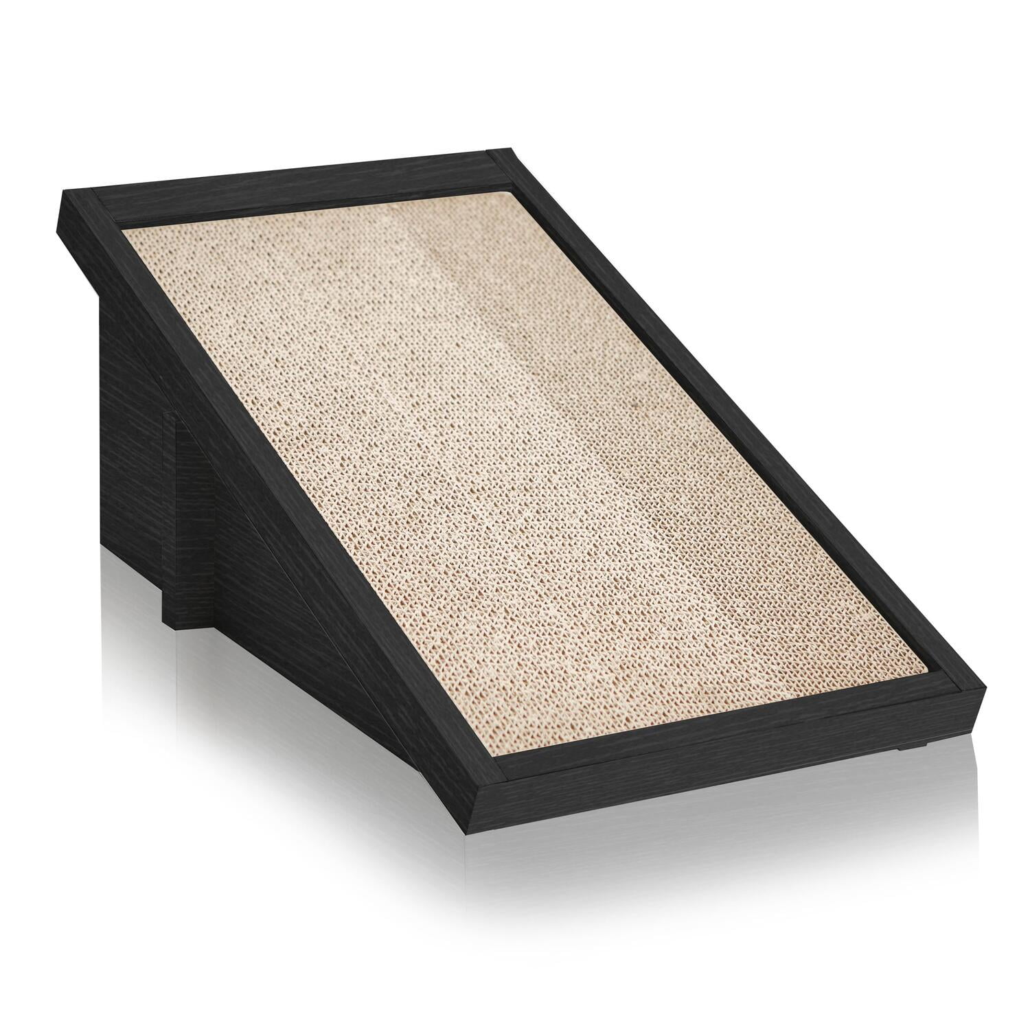 Eco-Friendly Black Incline Cat Scratcher with zBoard
