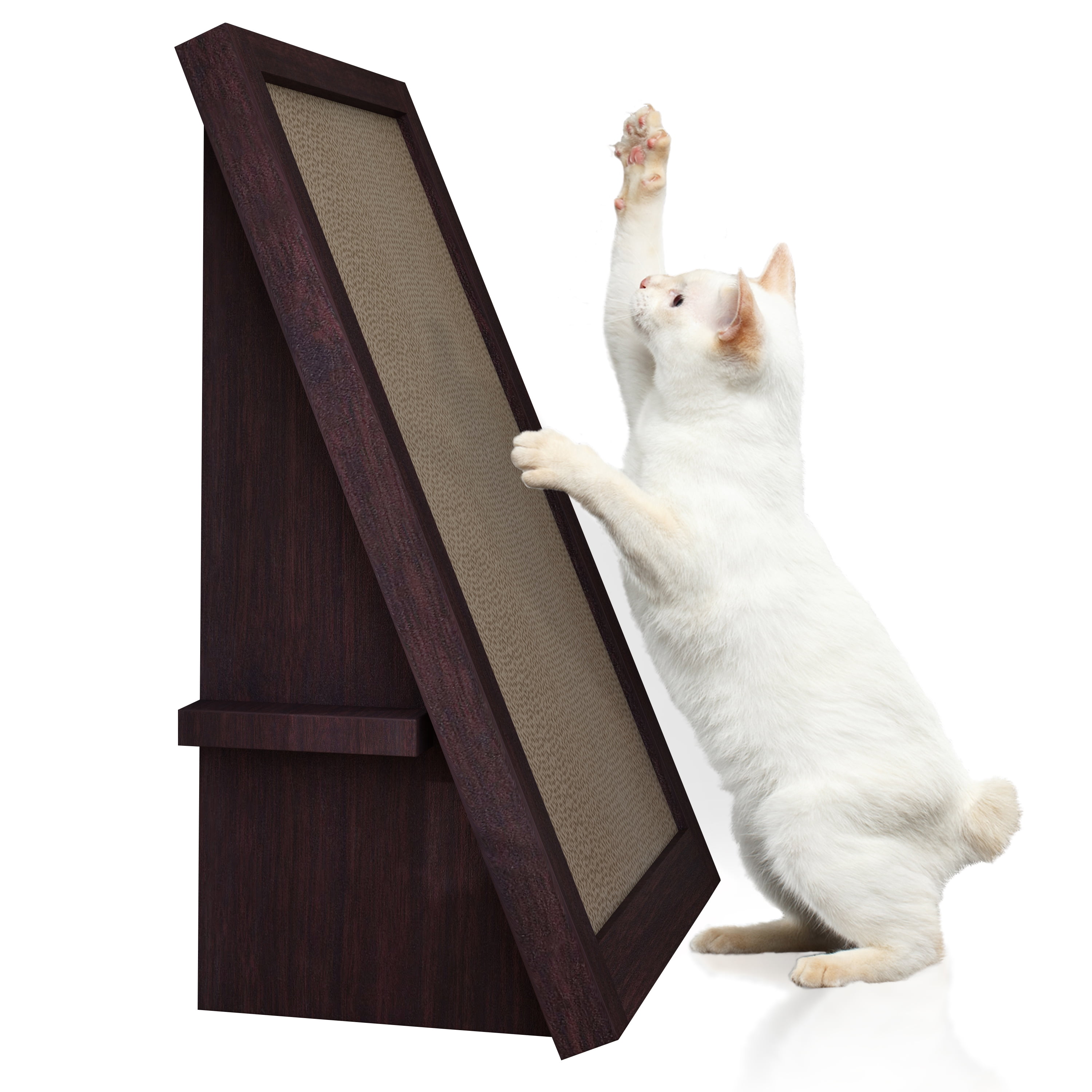 Espresso Incline Cat Scratcher with Sustainable zBoard