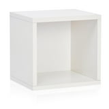 Way Basics Eco Stackable Connect Open Storage Cube and Cubby Organizer ...