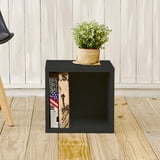 Way Basics Eco Stackable Storage Cube and Cubby Organizer, Black ...