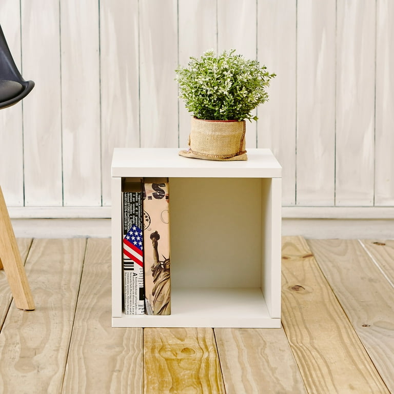 Way Basics Eco Stackable Storage Cube and Cubby Organizer White