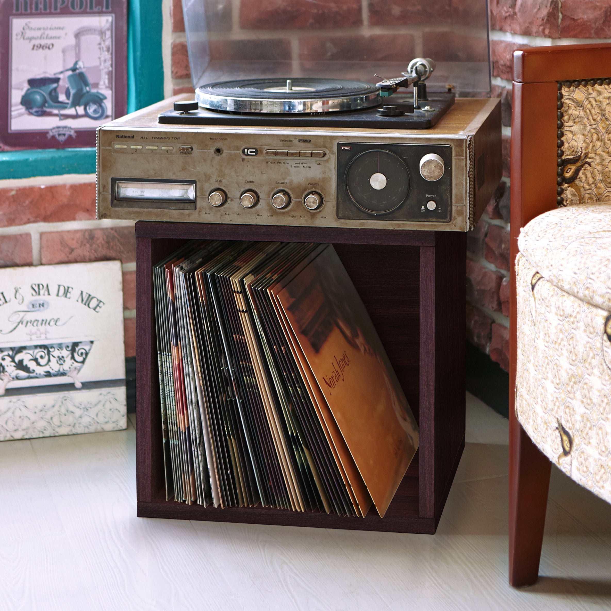Espresso zBoard Modular Kids Storage Cube for Toys and Records
