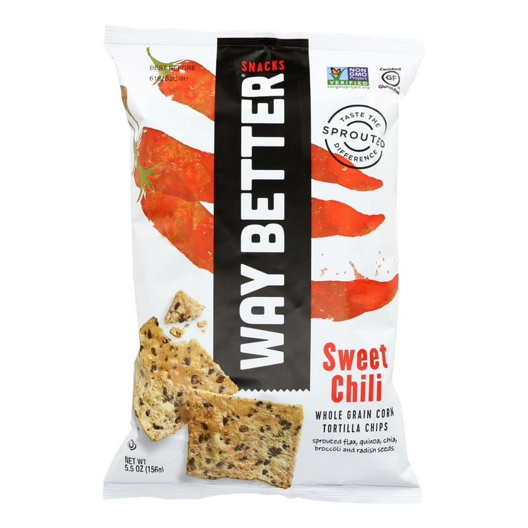 Way Better Snacks Tortilla Chips, Sweet Chili, 5.5 Oz