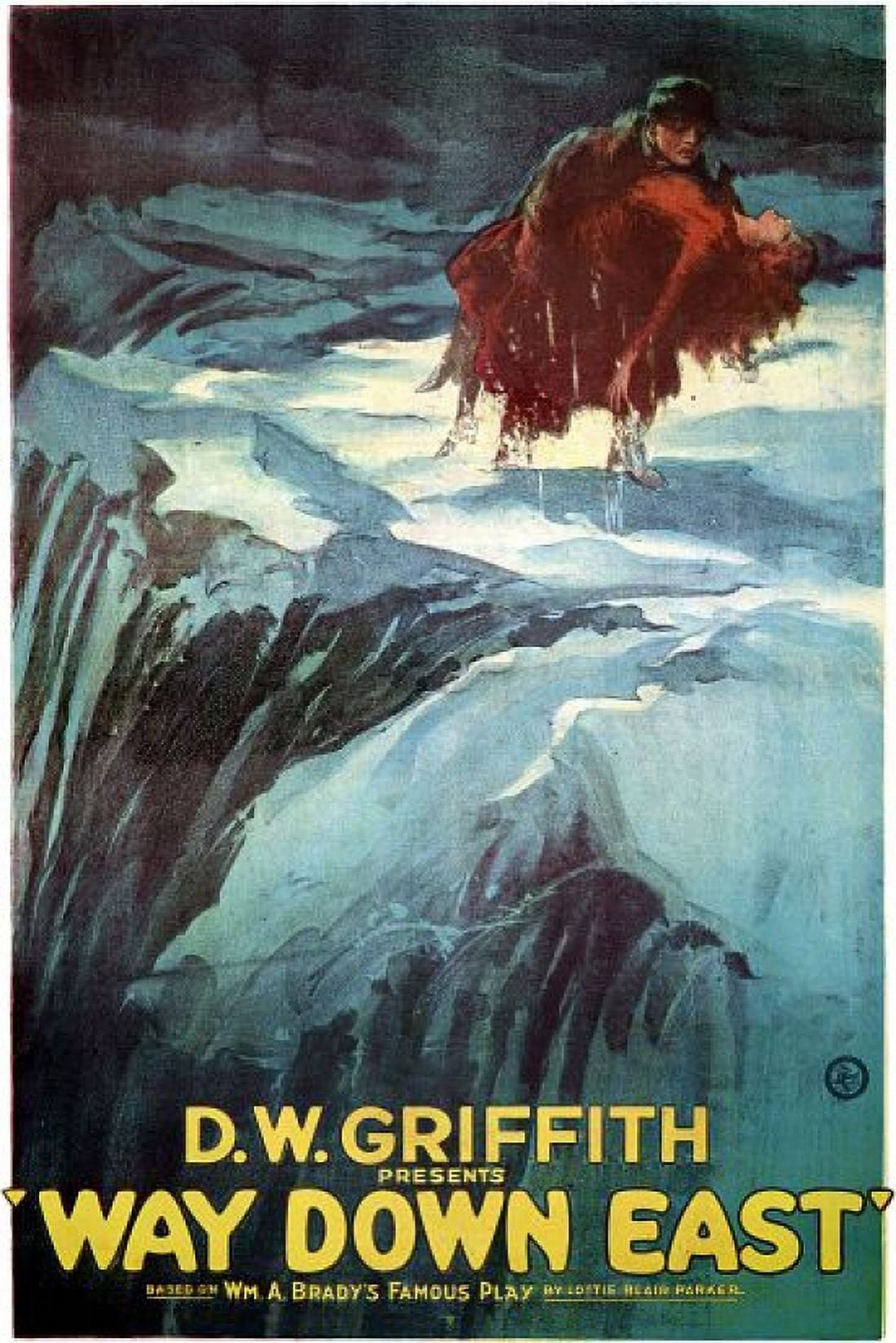 Way Down East DW Griffith Movie 1920 Canvas Art - (18 x 24)