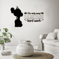 thumbnail image 1 of The Only Way To Get What You Want In This World Is Through Hard Work - Life Quote Princess Tiana Silhouette Vinyl Wall Art Sticker Decal Home Room Kids Bedroom Classroom Decor Nursery Size(6x10 inch), 1 of 3