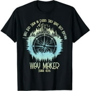 Way Maker: Embrace Your Faith with this Spiritual Bible Verse T-Shirt in Black, Size 2X-Large