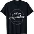 thumbnail image 1 of Way Maker Waymaker Miracle Worker Promise Keeper Christian T-Shirt, 1 of 4