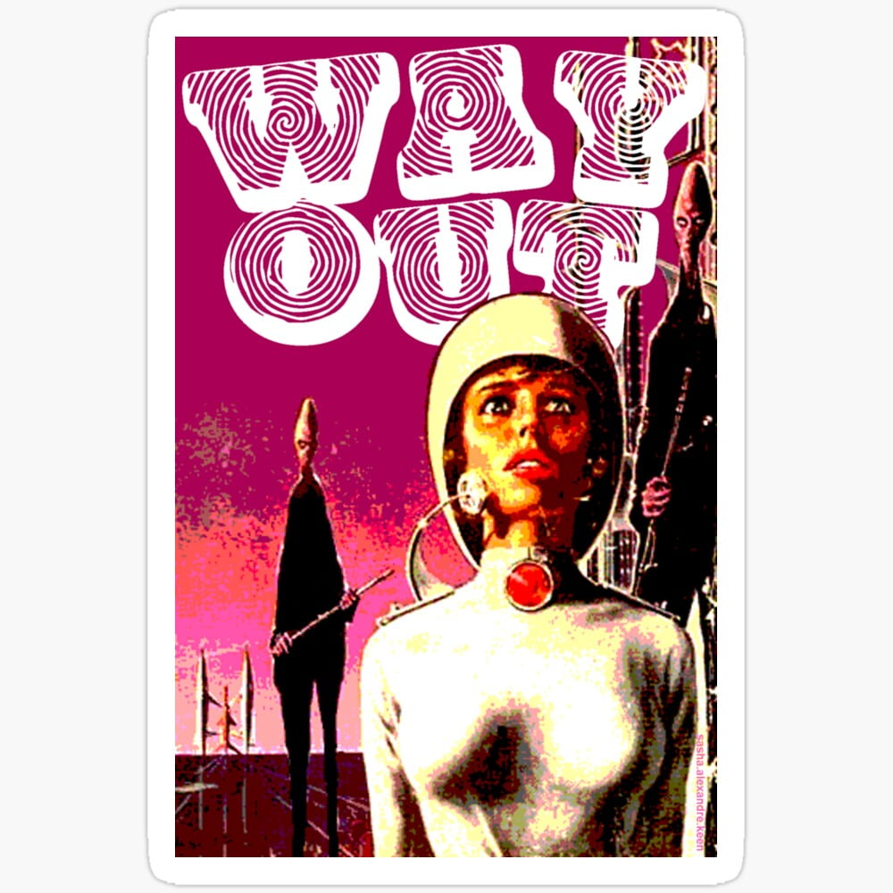 Way Out! Sticker Phone Decal Water Bottle Stickers Car Decals, Laptop ...