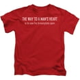 thumbnail image 1 of - Way To A Mans Heart - Juvenile Short Sleeve Shirt - 4, 1 of 2
