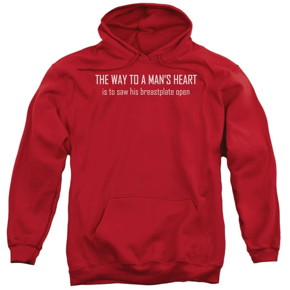 - Way To A Mans Heart - Pull-Over Hoodie - Medium