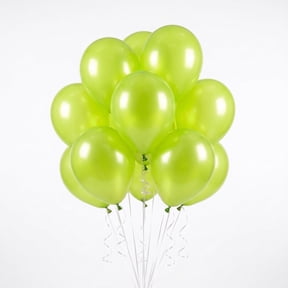 12" Lime Green Latex Balloons, 15 Pieces, by Way To Celebrate