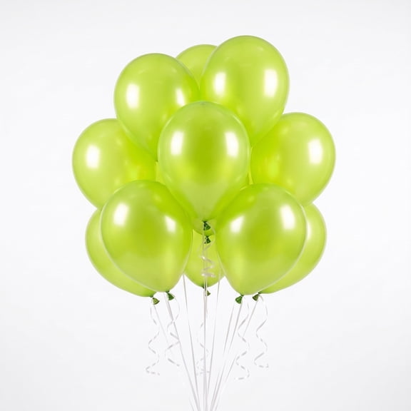 12" Lime Green Latex Balloons, 15 Pieces, by Way To Celebrate